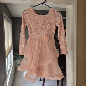 Pink Lace and Tulle Girl's Dress